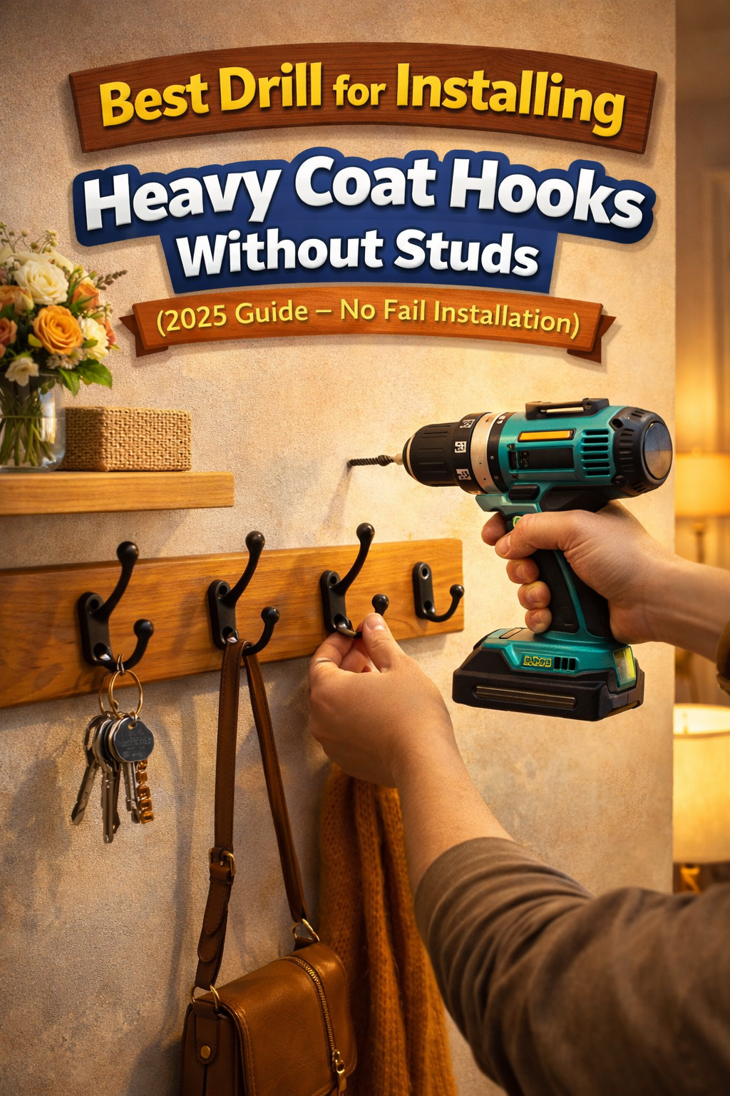 Best Drill for Installing Heavy Coat Hooks Without Studs