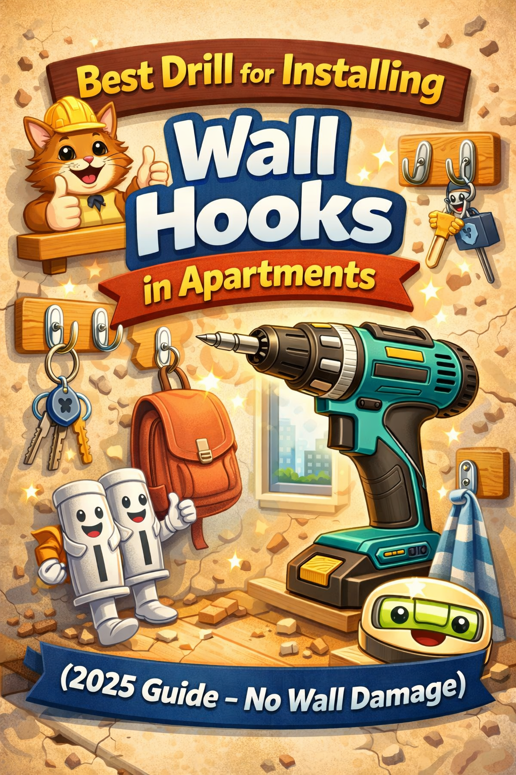 best drill for installing wall hooks in apartments