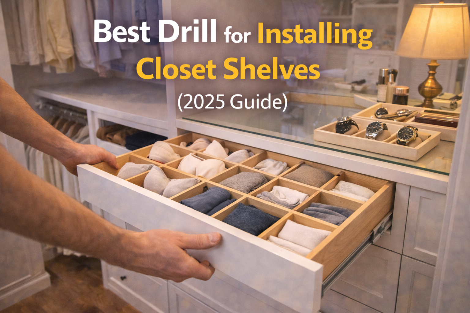 best drill for installing closet shelves