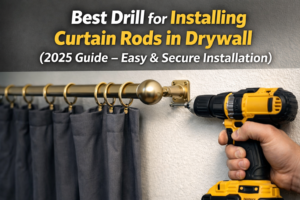best drill for installing curtain rods in drywall