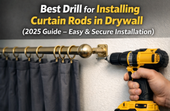 best drill for installing curtain rods in drywall