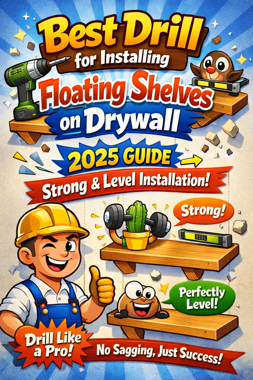 best drill for installing floating shelves on drywall