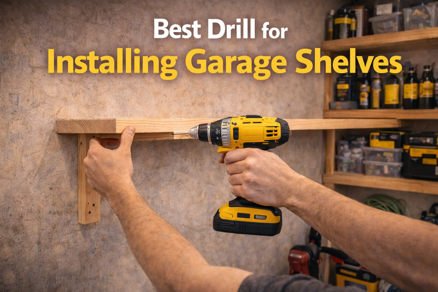 best drill for installing garage shelves