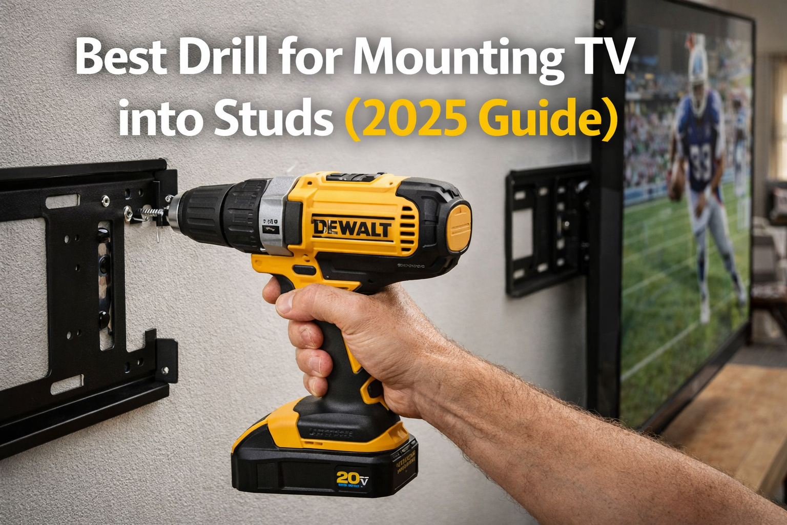 best drill for mounting TV into studs