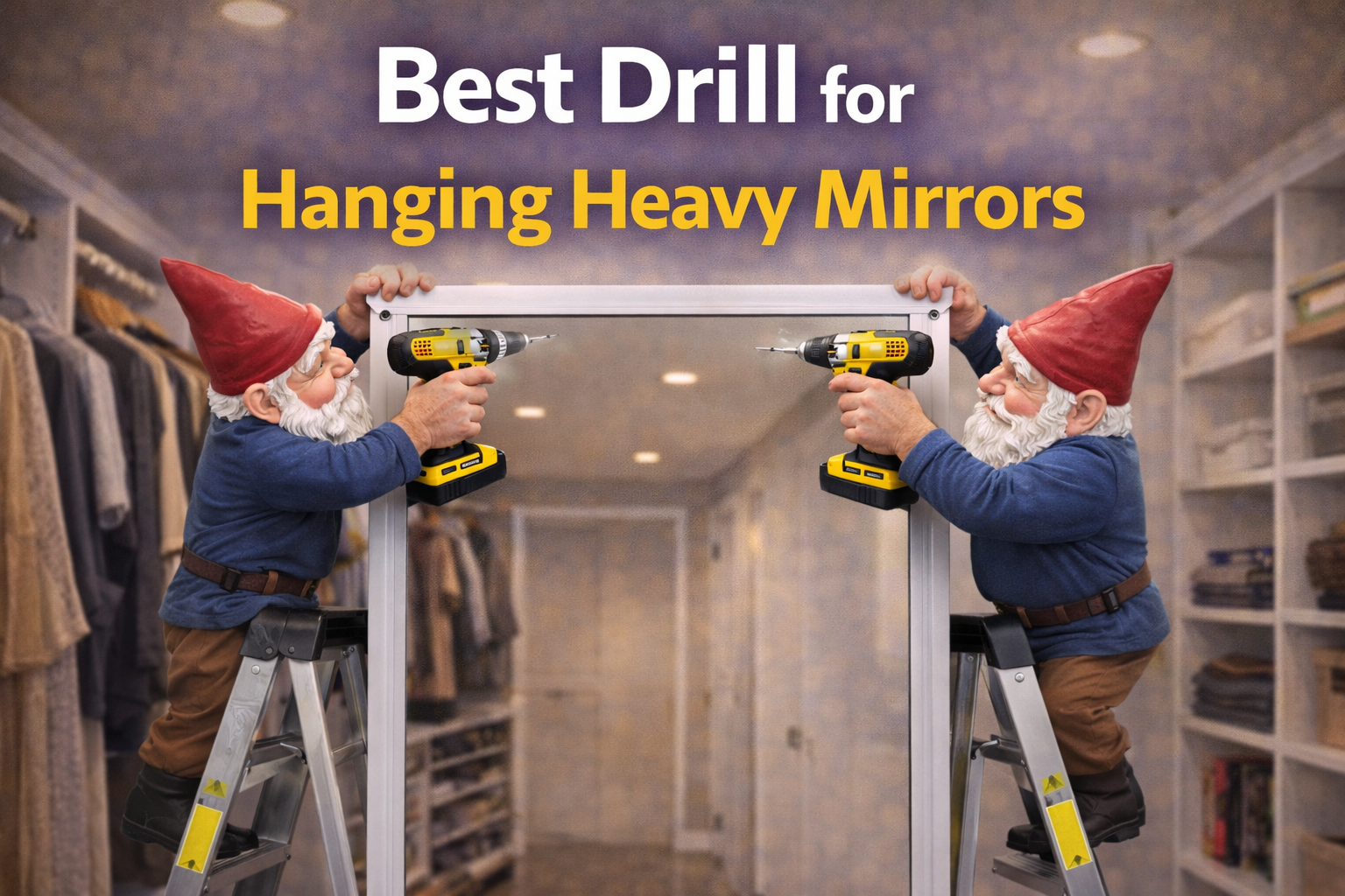 best drill for hanging heavy mirrors