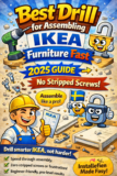 Best Drill for Assembling IKEA Furniture Fast (2025 Guide – No Stripped Screws)