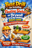 Best Drill for Installing Floating Shelves on Drywall (2025 Guide – Strong & Level Installation)
