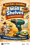 Best Drill for Installing Wall Shelves in Apartments (2025 Guide – No Wall Damage)